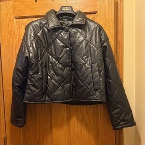 Forever 21 Black Quilted Puffer Jacket